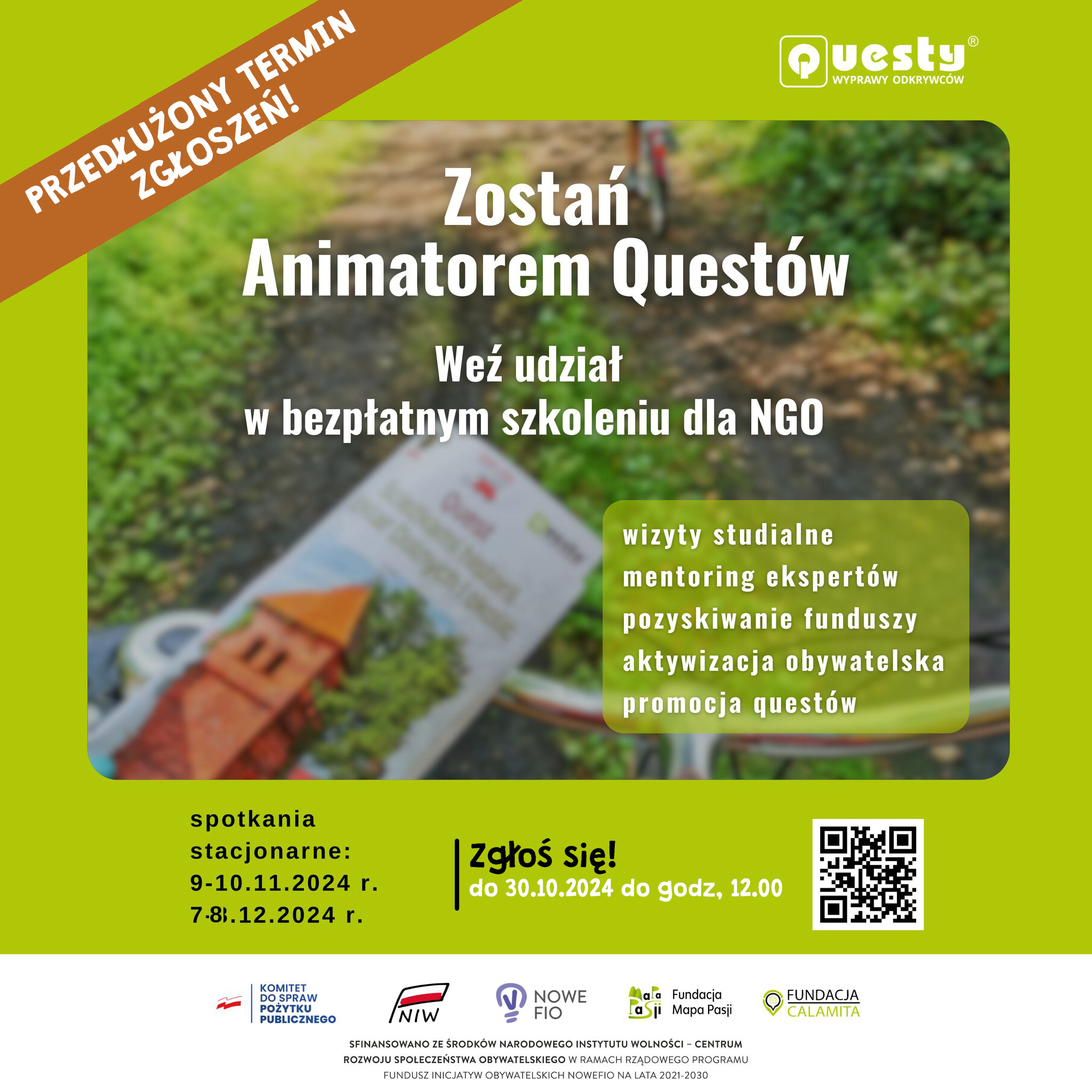 Zostań Animatorem Questów - bezpłatny program szkoleniowy