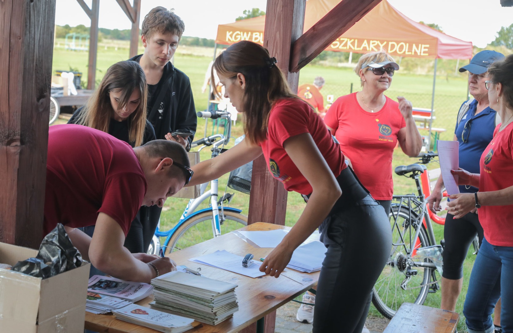 Fotorelacja z inauguracji questu rowerowego w Szklarach Dolnych (woj. dolnośląskie)