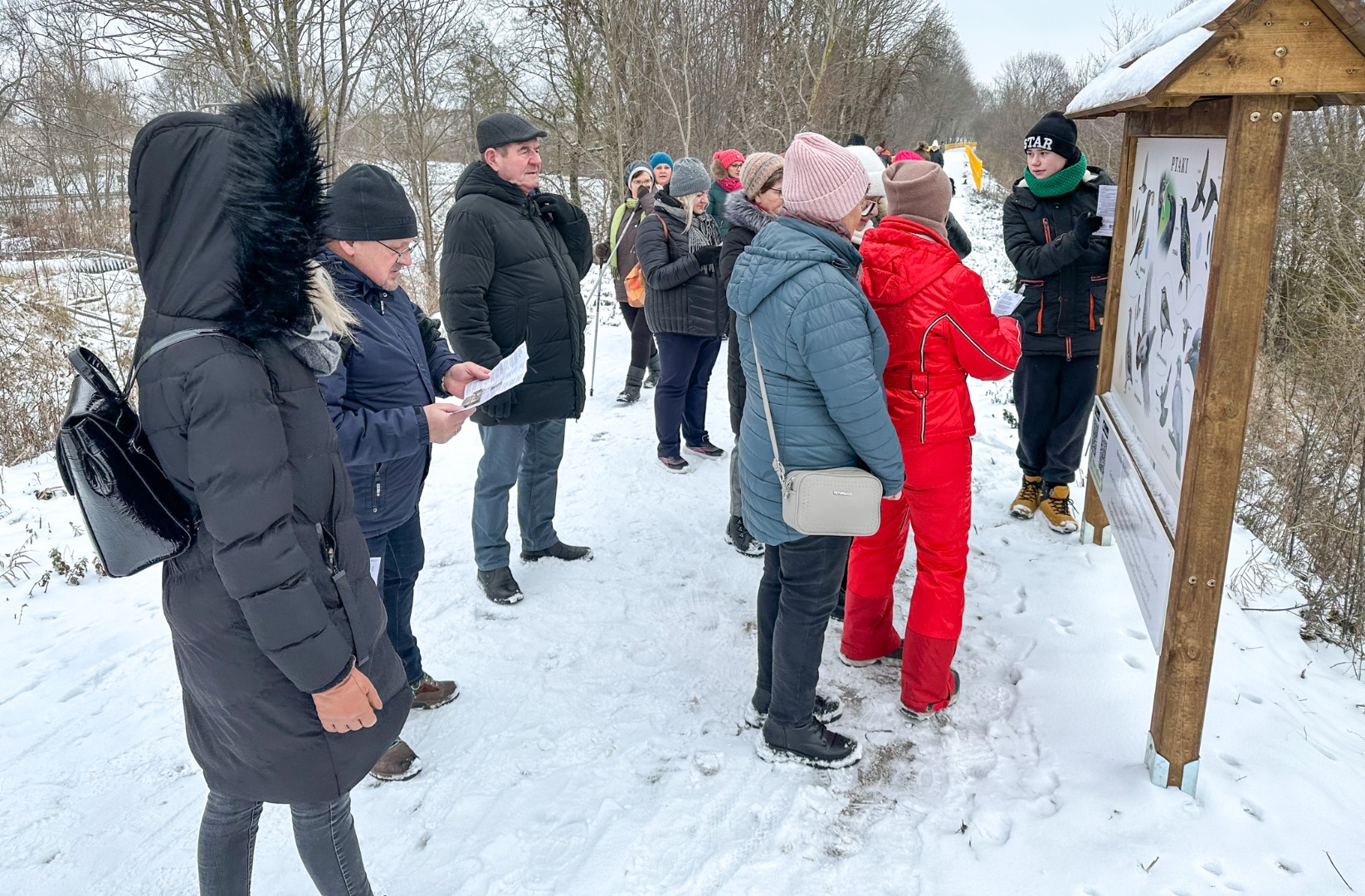 Inauguracja questu na zimowym pikniku w Olecku