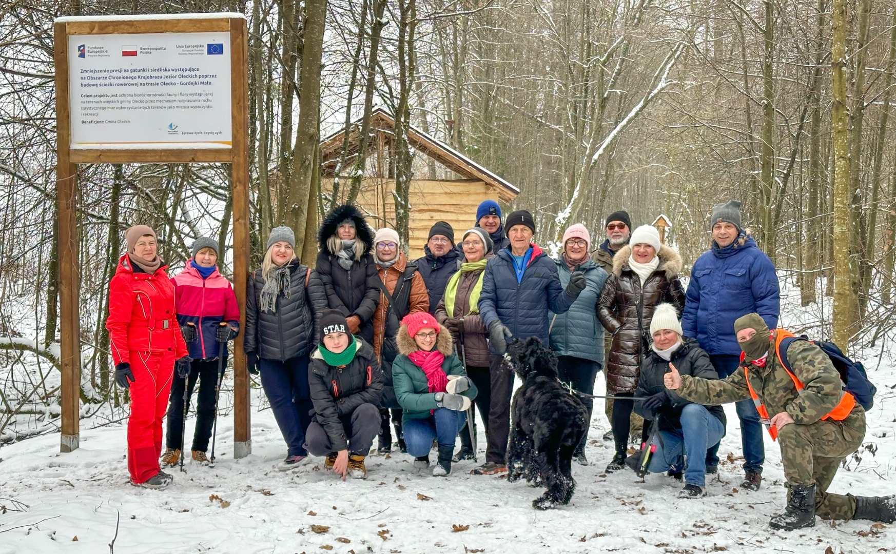 Inauguracja questu na zimowym pikniku w Olecku