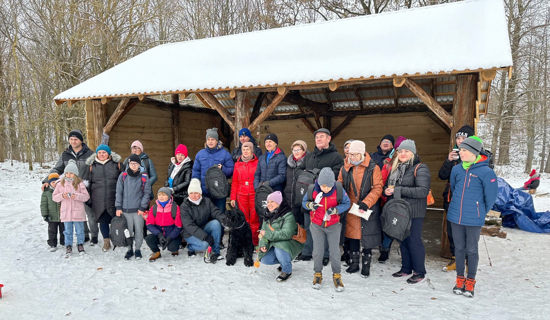 Inauguracja questu na zimowym pikniku w Olecku