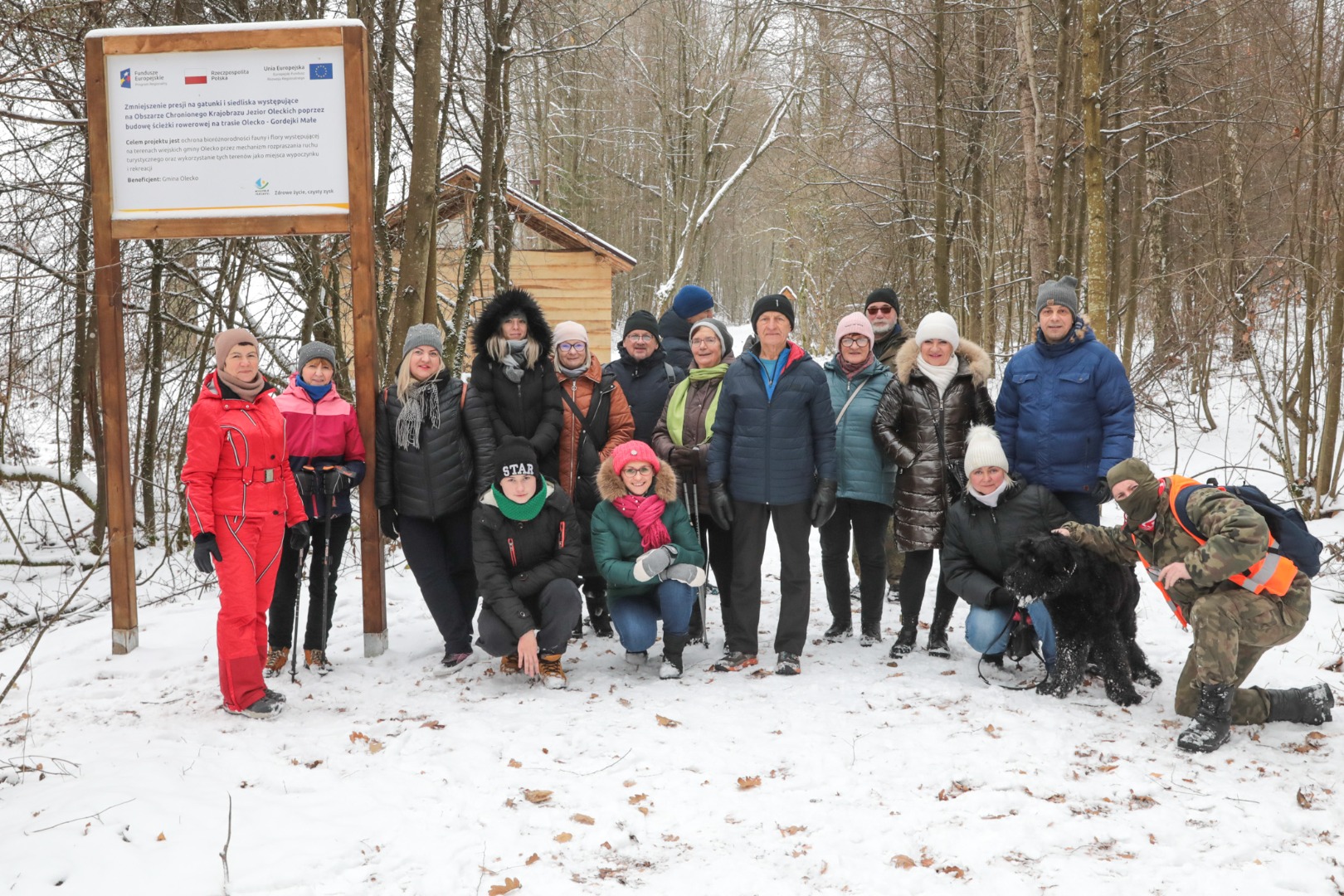 Inauguracja questu na zimowym pikniku w Olecku