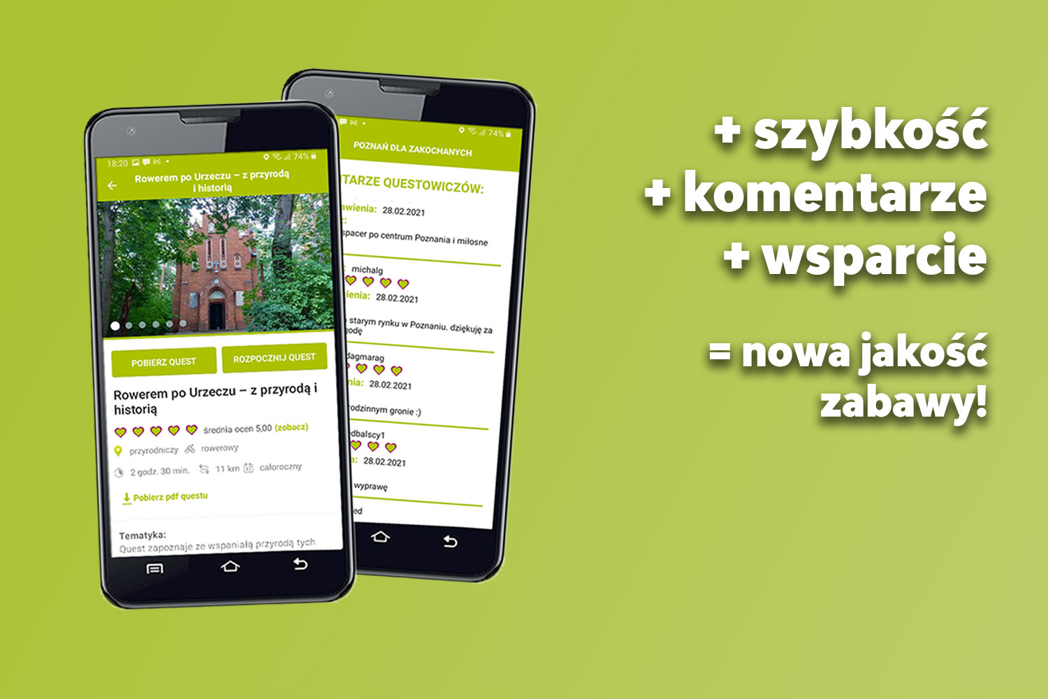 Ulepszona aplikacja mobilna Questy - Wyprawy Odkrywców